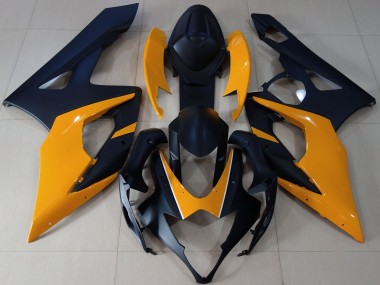 2005-2006 Negro Mate & Naranja Claro GSXR 1000 Carenado