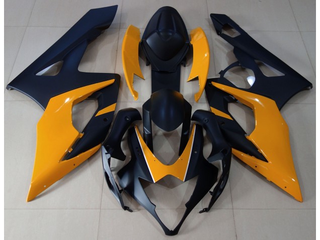 2005-2006 Negro Mate & Naranja Claro GSXR 1000 Carenado