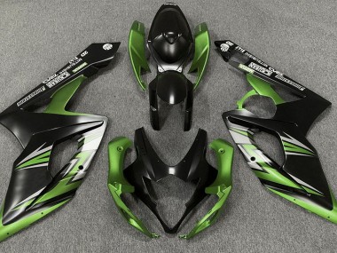 2005-2006 Negro Mate & Verde GSXR 1000 Carenado