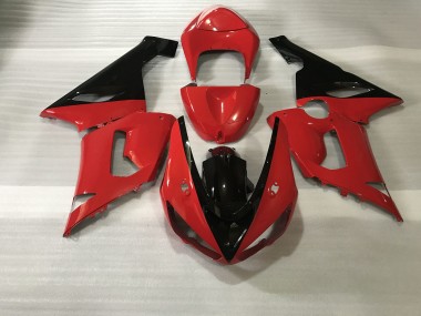 2005-2006 Negro Rojo ZX6R Carenado