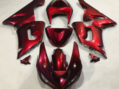 2005-2006 Rojo Metálico ZX6R Carenado