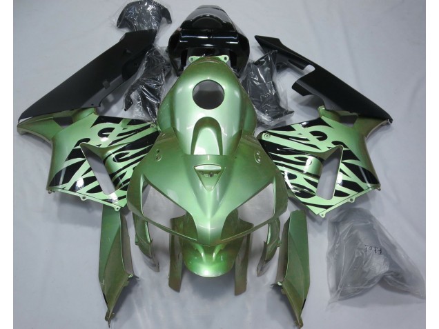 2005-2006 Verde Claro Llama CBR600RR Carenado