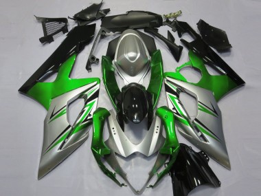 2005-2006 Verde Plata & Negro GSXR 1000 Carenado
