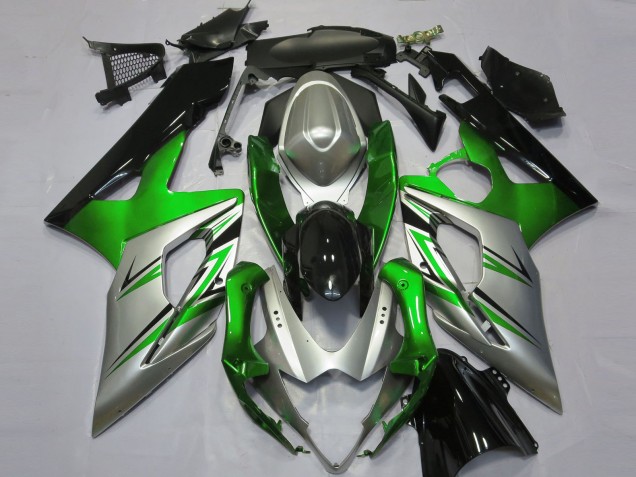 2005-2006 Verde Plata & Negro GSXR 1000 Carenado
