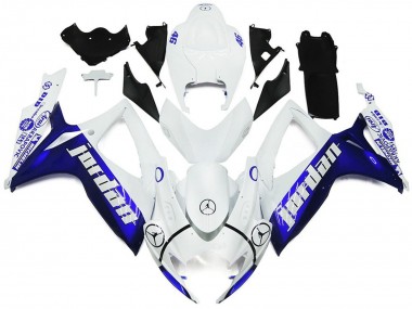 2006-2007 Azul & Blanco Jordan Estilo Brillante GSXR 600-750 Carenado