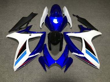 2006-2007 Azul Blanco & Negro GSXR 600-750 Carenado