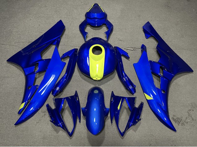 2006-2007 Azul Brillante & Amarillo De Alta Visibilidad R6 Carenado