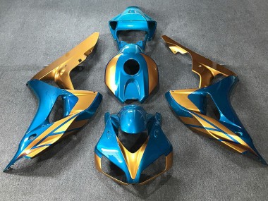 2006-2007 Azul Claro & Dorado CBR1000RR Carenado