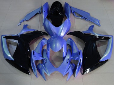 2006-2007 Azul Claro & Negro GSXR 600-750 Carenado