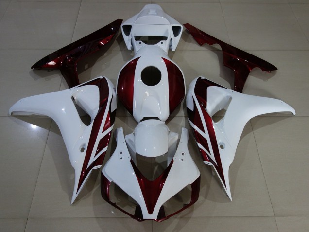 2006-2007 Blanco Brillante & Rojo Intenso CBR1000RR Carenado
