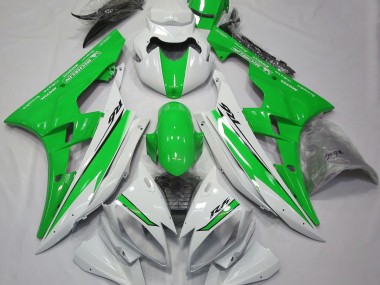 2006-2007 Blanco Brillante & Verde R6 Carenado