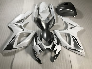 2006-2007 Blanco Mate & Gris GSXR 600-750 Carenado