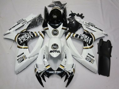 2006-2007 Blanco & Negro Lucky Strike GSXR 600-750 Carenado