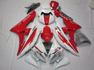 2006-2007 Diseño De Estilo Rojo Blanco R6 Carenado