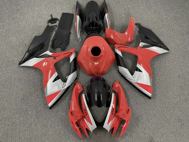 2006-2007 Diseño Rojo GSXR 600-750 Carenado