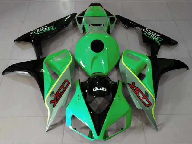 2006-2007 Estilo Cbr Verde Brillante & Negro CBR1000RR Carenado
