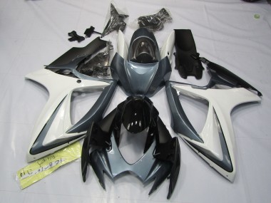 2006-2007 Gris & Blanco GSXR 600-750 Carenado