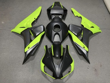 2006-2007 Gris Mate Negro & Verde CBR1000RR Carenado