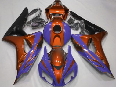 2006-2007 Naranja Brillante & Azul Oscuro CBR1000RR Carenado