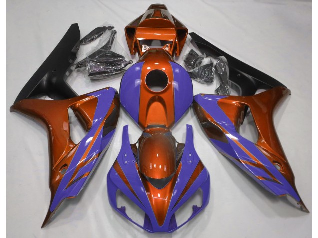 2006-2007 Naranja Brillante & Azul Oscuro CBR1000RR Carenado