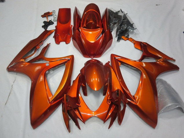 2006-2007 Naranja Quemada GSXR 600-750 Carenado