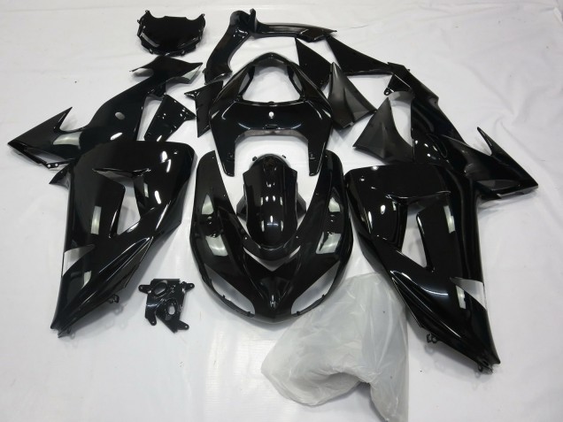 2006-2007 Negro Brillante Liso ZX10R Carenado
