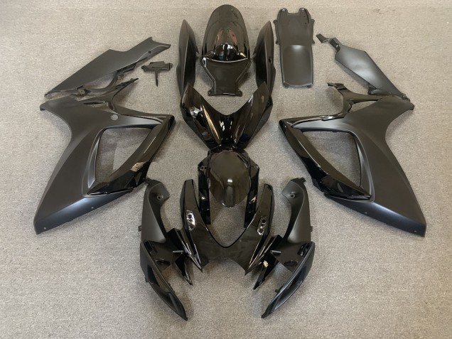 2006-2007 Negro Brillante & Mate GSXR 600-750 Carenado