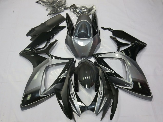 2006-2007 Negro Gris Especial GSXR 600-750 Carenado