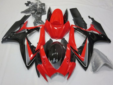 2006-2007 OEM Estilo Rojo GSXR 600-750 Carenado