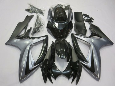 2006-2007 Plata Clara & Negra GSXR 600-750 Carenado