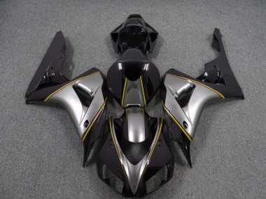 2006-2007 Plata Con Raya Diplomática Amarilla CBR1000RR Carenado