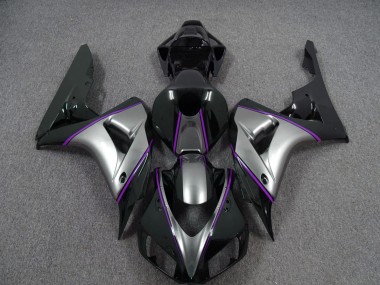 2006-2007 Plata Con Raya Diplomática De Color Morado Oscuro CBR1000RR Carenado