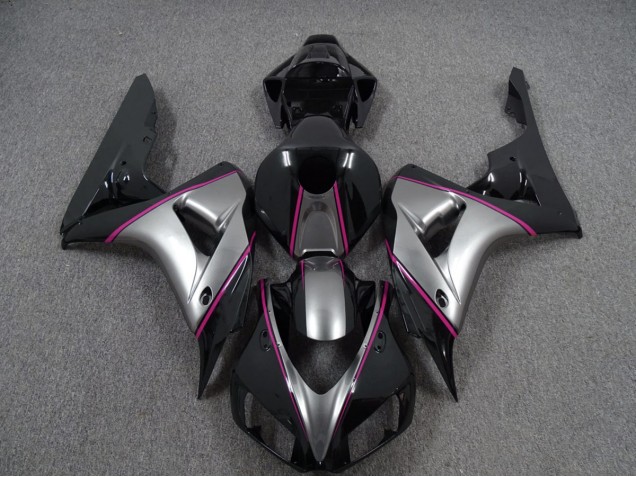 2006-2007 Plata Con Raya Diplomática Rosa CBR1000RR Carenado
