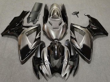 2006-2007 Plata Oscura & Negro GSXR 600-750 Carenado