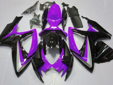 2006-2007 Púrpura Brillante Debadged GSXR 600-750 Carenado