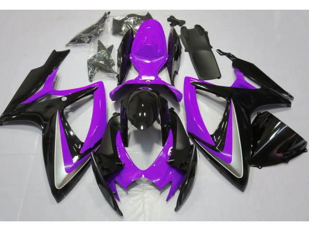 2006-2007 Púrpura Brillante Debadged GSXR 600-750 Carenado