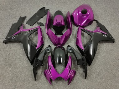 2006-2007 Púrpura & Negro GSXR 600-750 Carenado