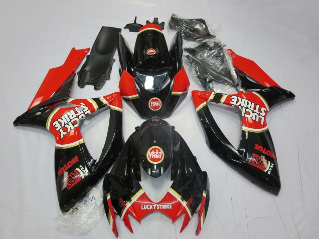 2006-2007 Rojo Lucky Strike GSXR 600-750 Carenado