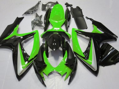 2006-2007 Verde Brillante Debadged GSXR 600-750 Carenado