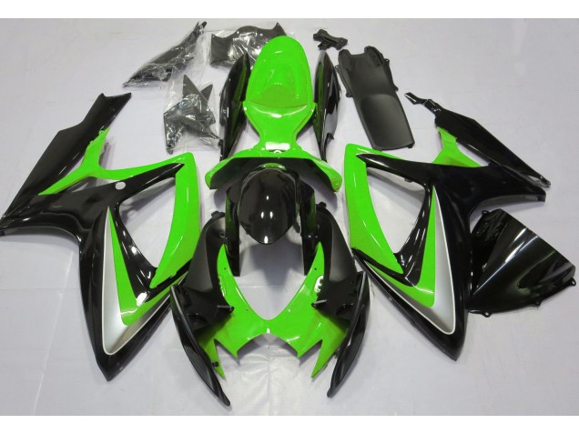 2006-2007 Verde Brillante Debadged GSXR 600-750 Carenado