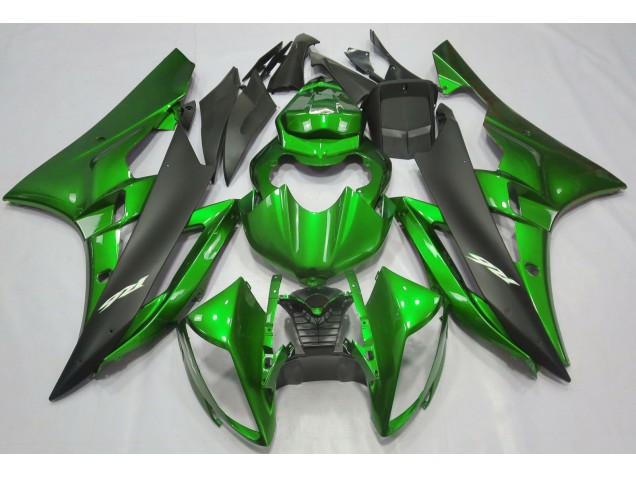 2006-2007 Verde Metalizado & Negro R6 Carenado