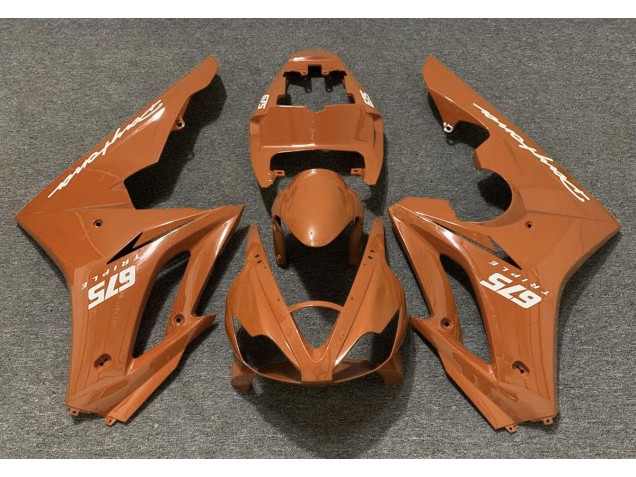 2006-2008 Naranja Brillante Daytona 675 Carenado