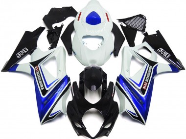 2007-2008 Azul Brillante Con Estilo Blanco & Negro OEM GSXR 1000 Carenado