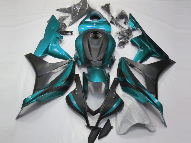 2007-2008 Azul Claro & Negro Mate CBR600RR Carenado