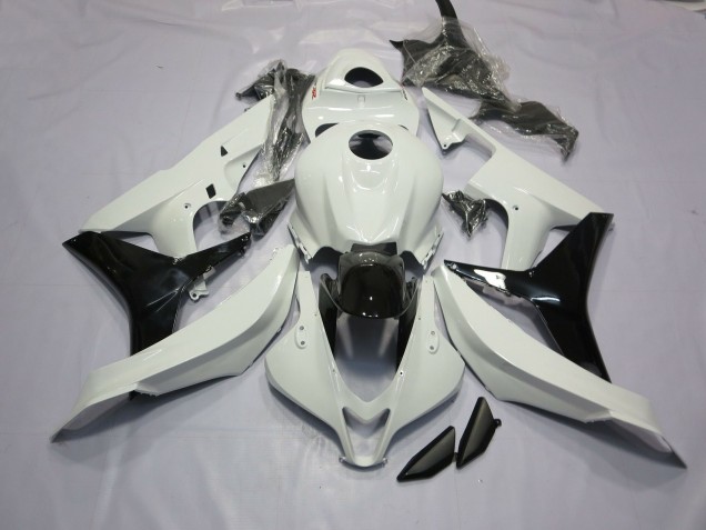 2007-2008 Blanco Brillante & Negro CBR600RR Carenado