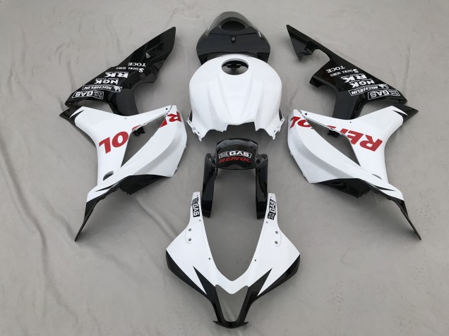 2007-2008 Blanco Mate & Rojo Repsol CBR600RR Carenado
