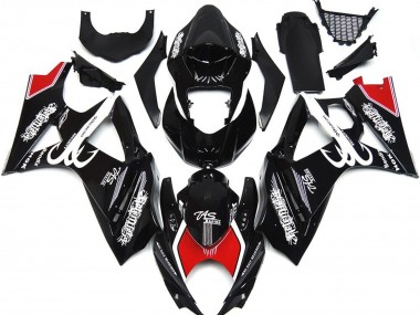 2007-2008 Blanco & Negro Con Rojo GSXR 1000 Carenado
