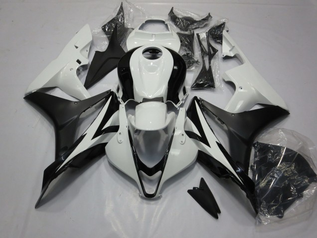2007-2008 Blanco & Negro Limpio CBR600RR Carenado