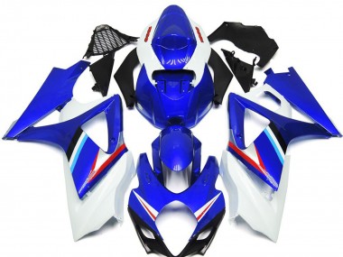2007-2008 Brillo Azul & Blanco GSXR 1000 Carenado