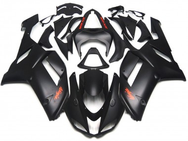 2007-2008 Calcomanías Rojas Negras Mate ZX6R Carenado
